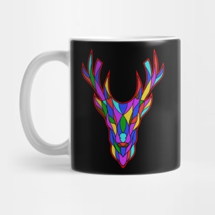 deer face with geometry style Mug